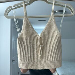 ASTR knit cropped tank size XS